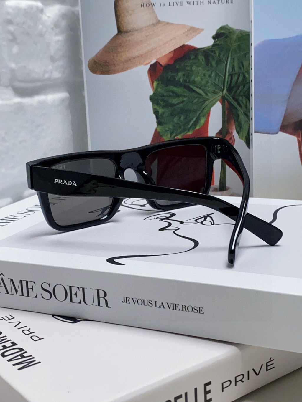 Prada PR19WS Square Black Lens Sunglasses for Men & Women - detail image 4