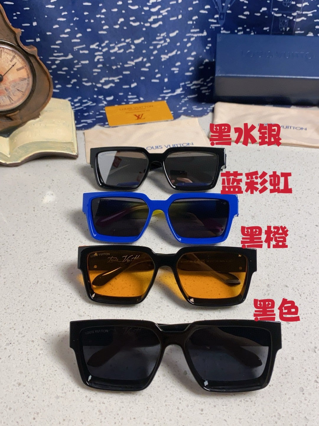 Louis Vuitton M96006 Square Silver Lens Sunglasses for Men & Women - 158161 - detail image 12