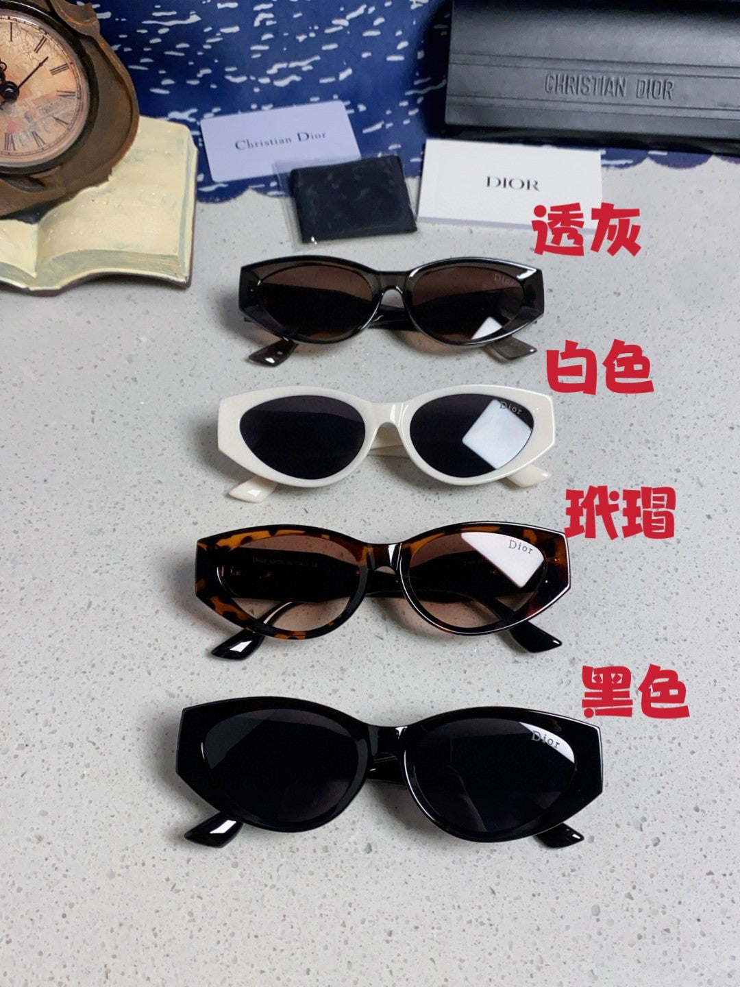 Dior Polarized Fashion Silver Lens Sunglasses for Women - 415365 - detail image 12