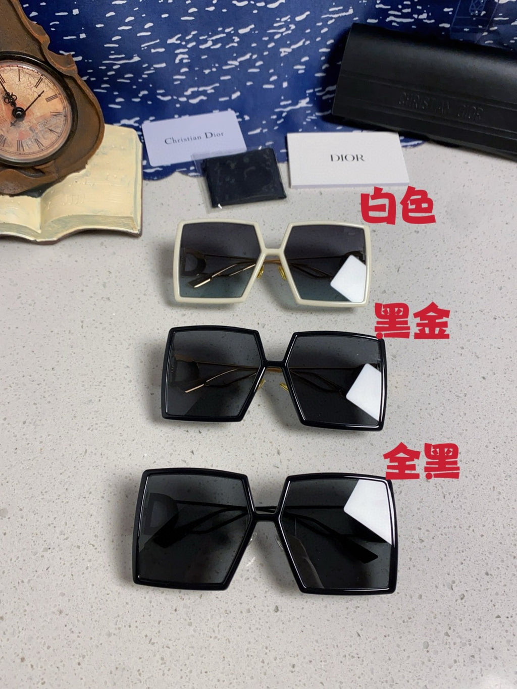 Dior Square Brown Lens Sunglasses for Women - 449130 - detail image 10