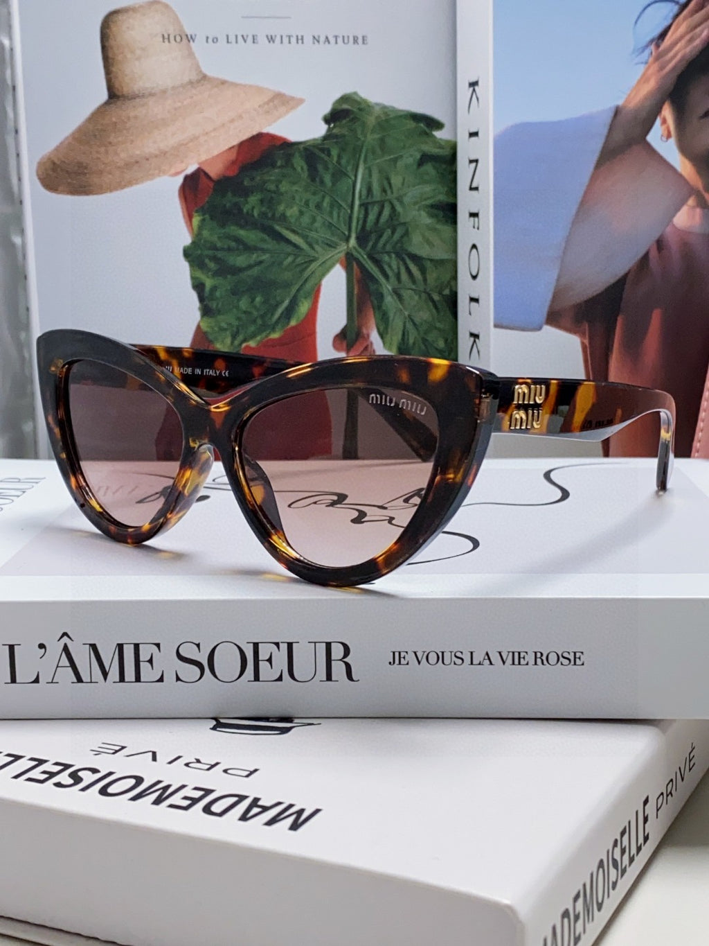 Miu Miu Cat-Eye Brown Lens Sunglasses for Men & Women - 449693 - detail image 2