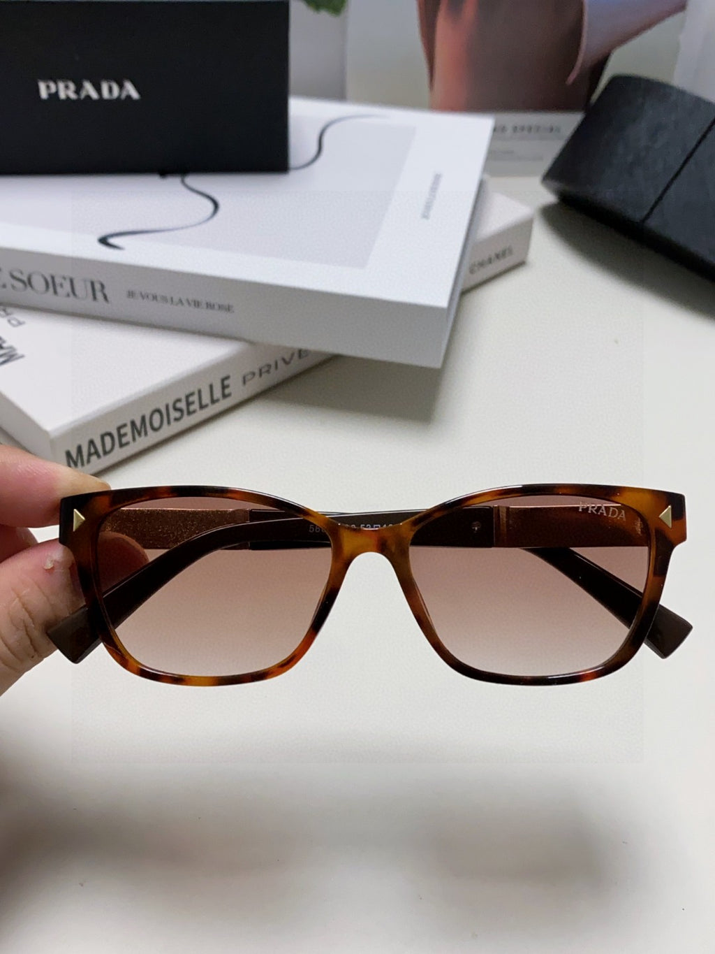 Prada Oversized Silver Lens Sunglasses for Men & Women - 449381 - detail image 3