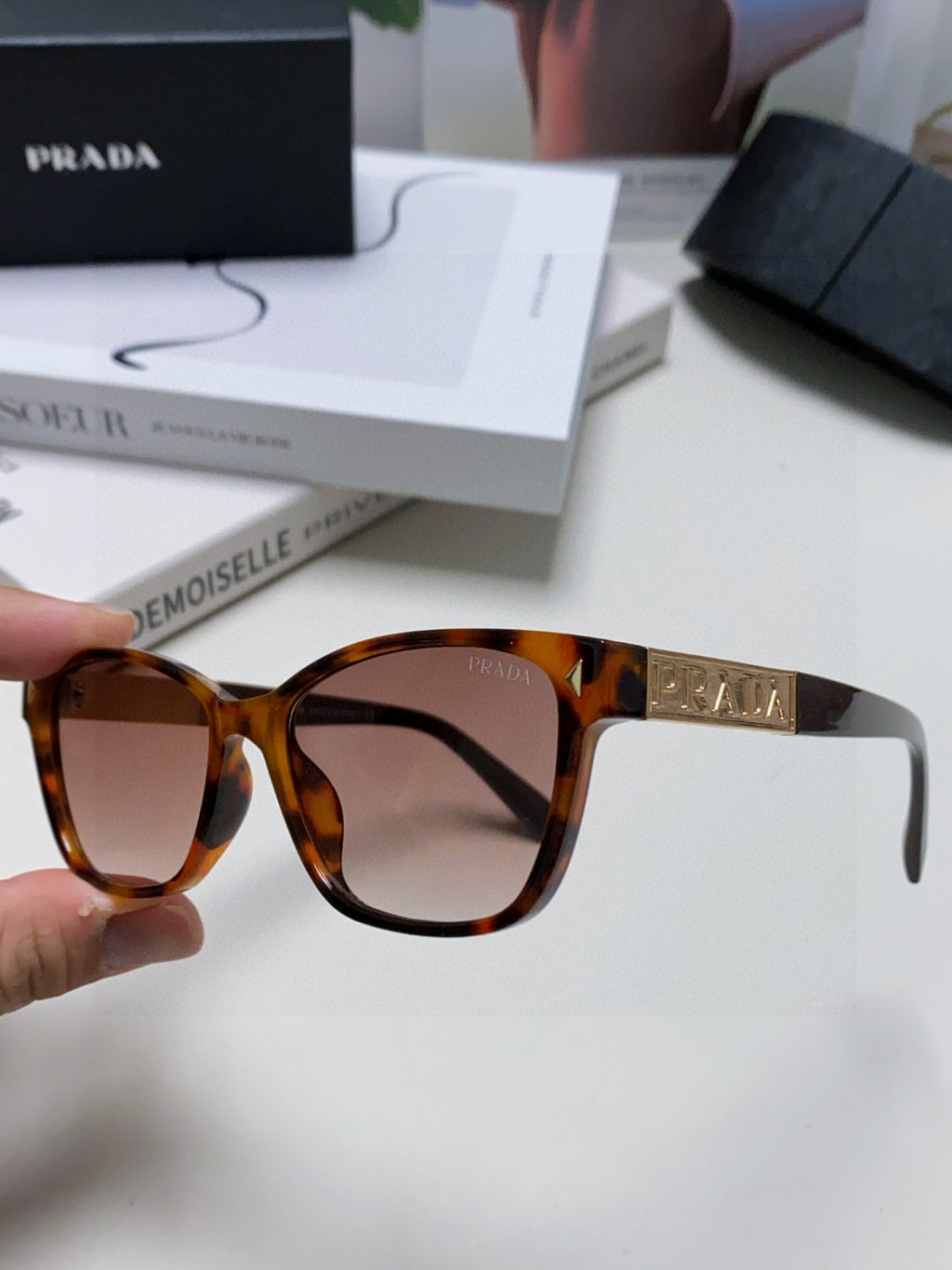 Prada Oversized Silver Lens Sunglasses for Men & Women - 449381 - detail image 5