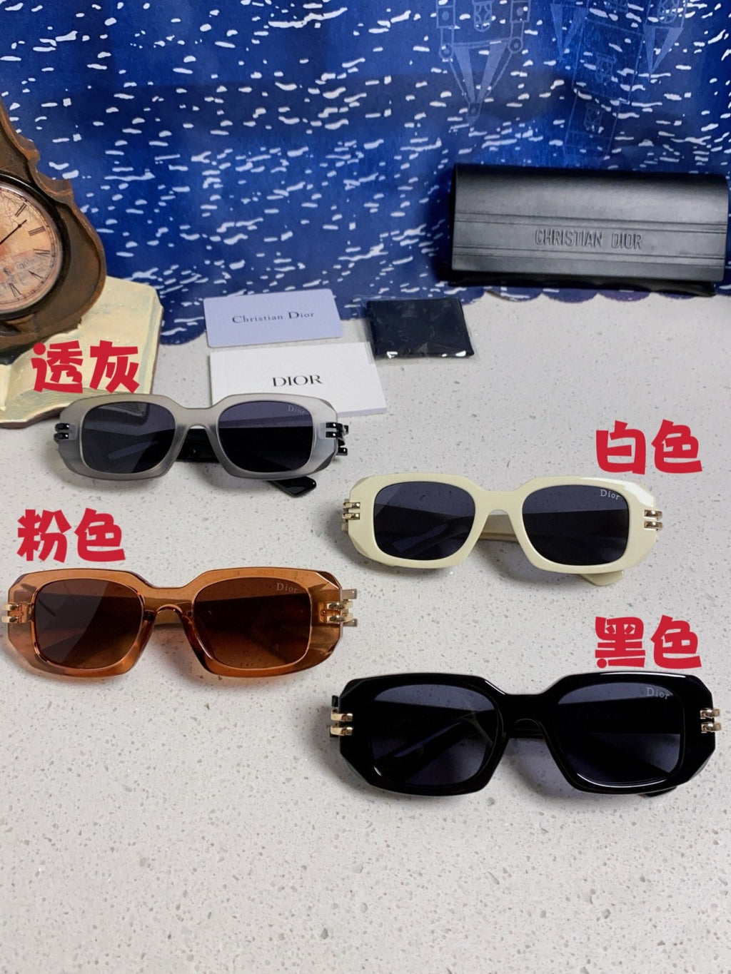 Dior Square Brown Lens Sunglasses for Men & Women - 465292 - detail image 12
