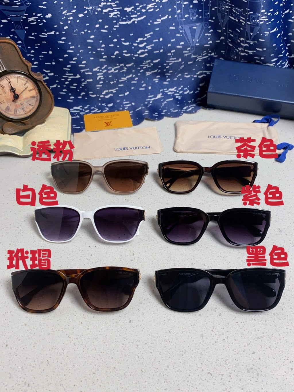 Louis Vuitton Oversized Black Lens Sunglasses for Men & Women - 132170 - detail image 12