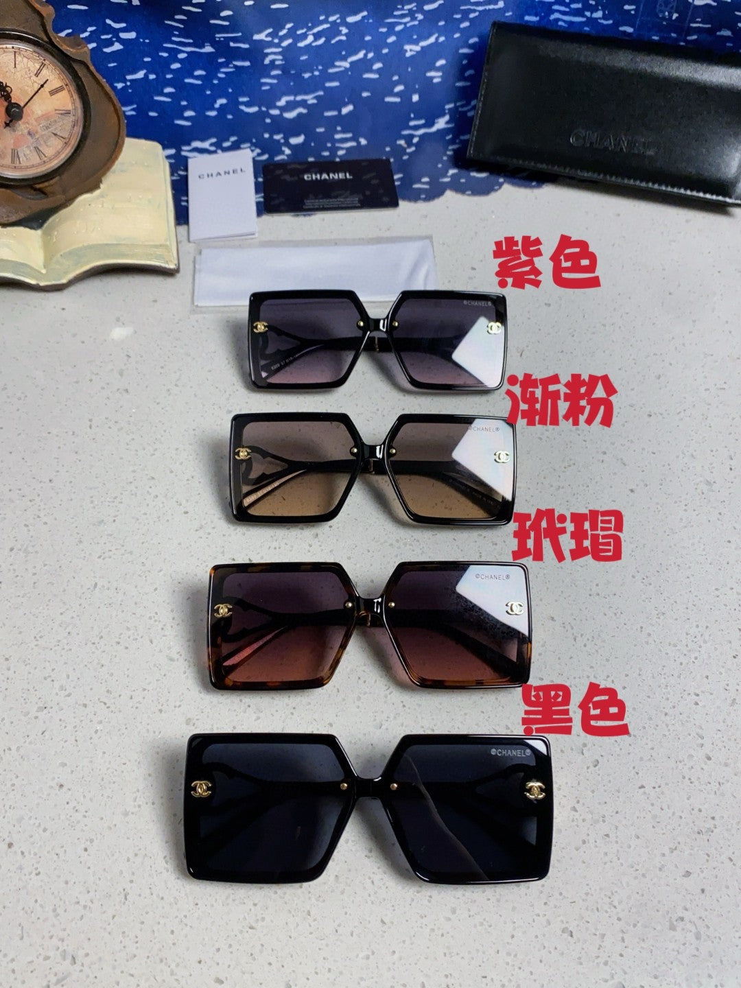 Chanel Fashion Silver Lens Sunglasses for Women - 398503 - detail image 12