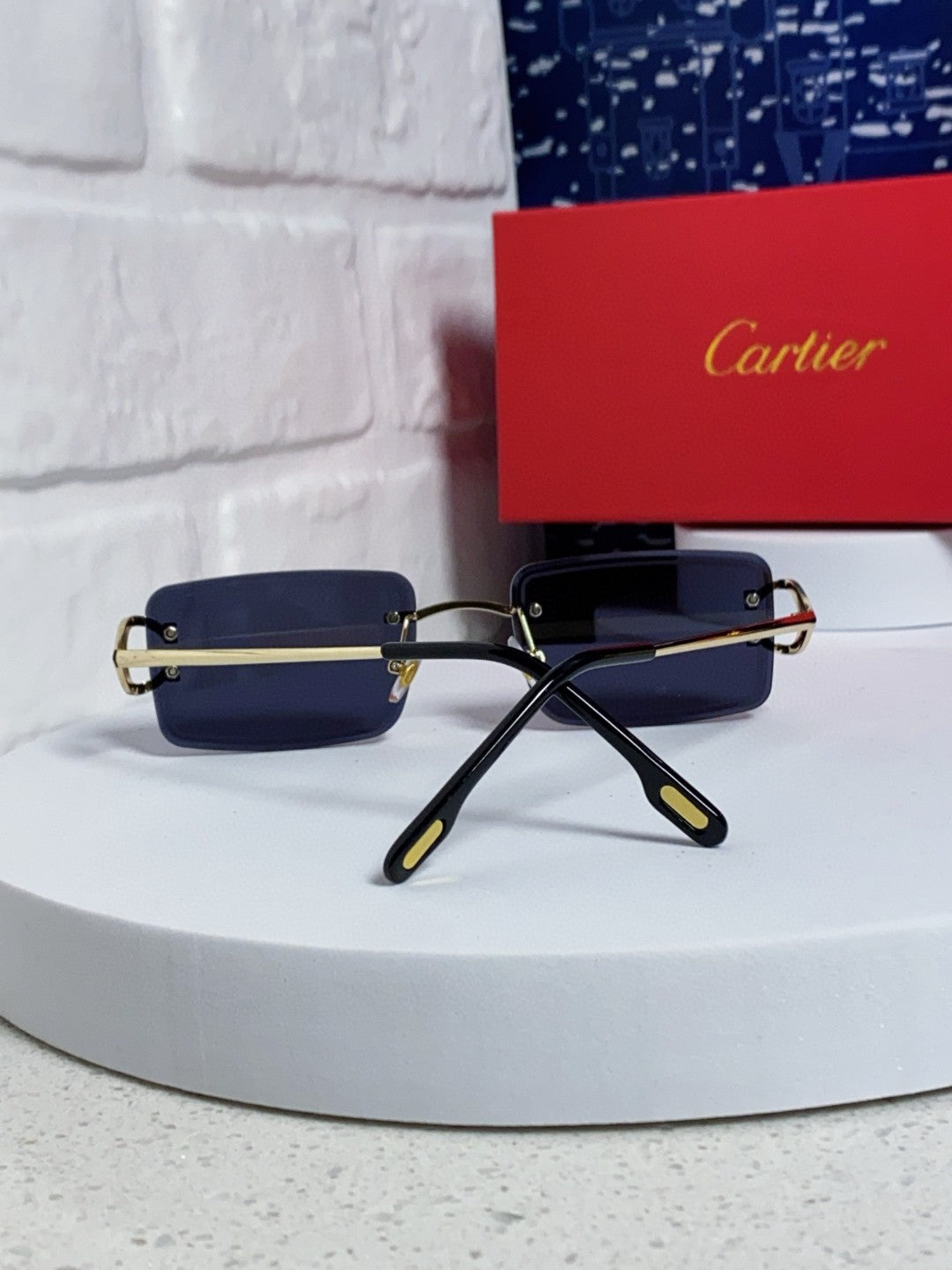 Cartier Fashion Blue Lens Sunglasses for Men & Women - 415889 - detail image 3