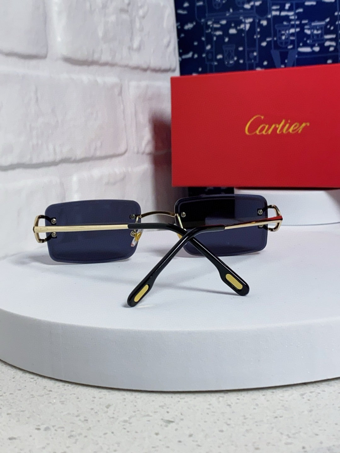 Cartier Fashion Blue Lens Sunglasses for Men & Women - 415889 - detail image 4