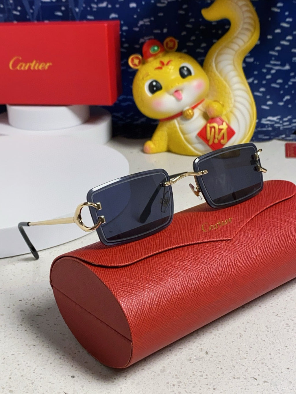 Cartier Fashion Blue Lens Sunglasses for Men & Women - 415889 - detail image 10