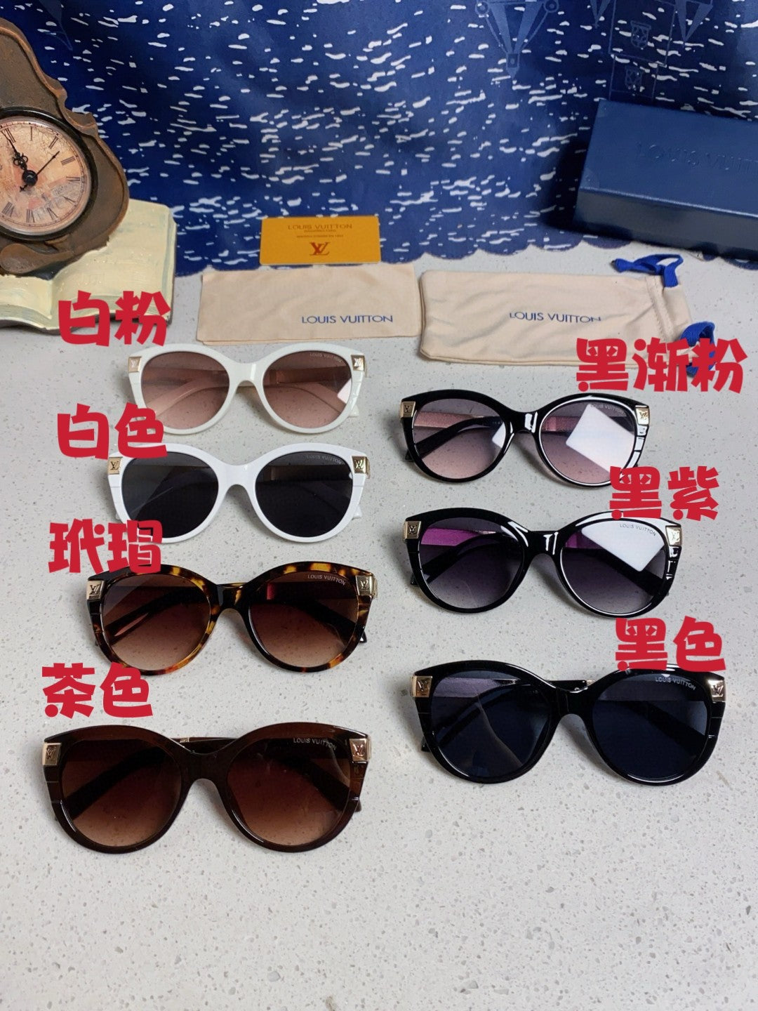 Louis Vuitton Cat-Eye Silver Lens Sunglasses for Women - 414953 - detail image 12