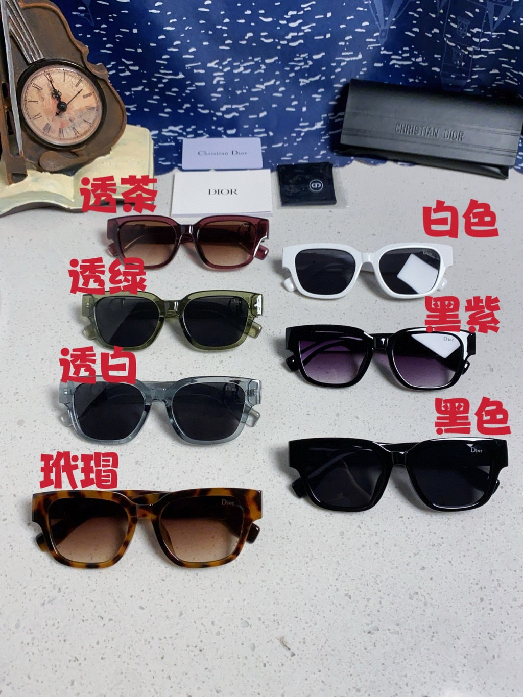 Dior Oversized Gray Lens Sunglasses for Women - 382388 - detail image 12