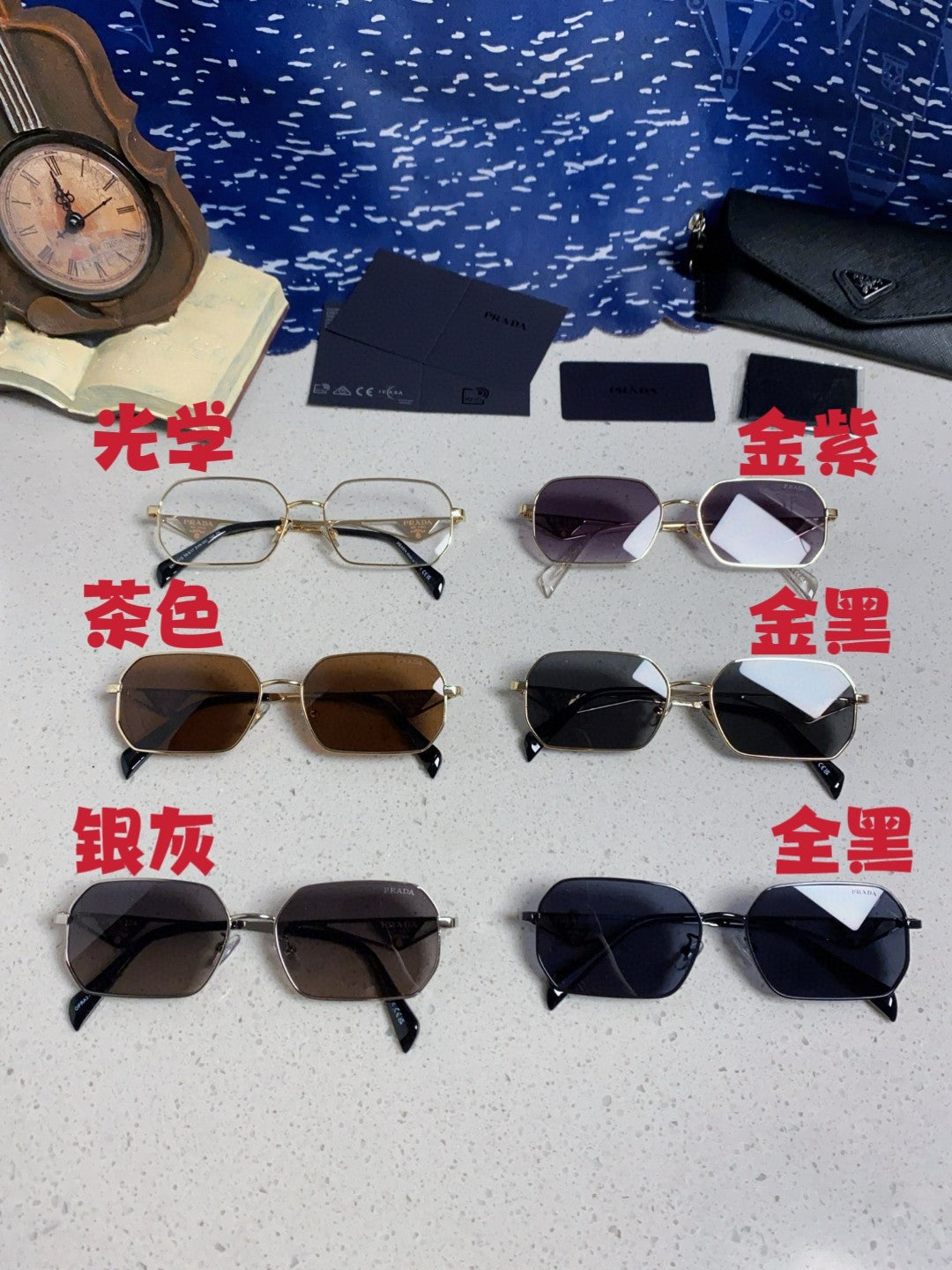 Prada A51S Fashion Silver Lens Sunglasses for Men & Women - 465629 - detail image 13
