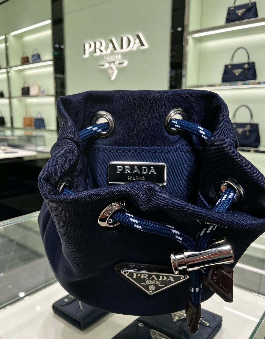 Prada F0008 Fashion Black Lens Sunglasses for Men & Women - detail image 3