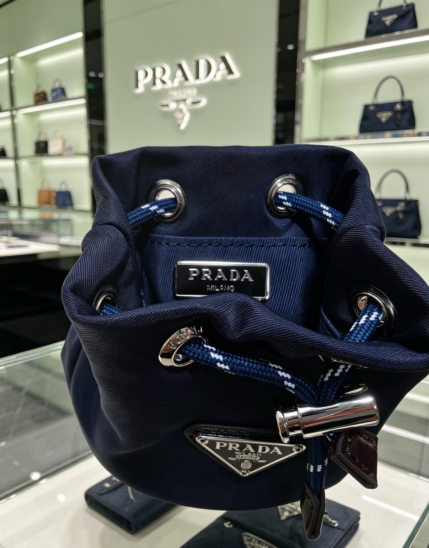 Prada F0008 Fashion Black Lens Sunglasses for Men & Women - detail image 3