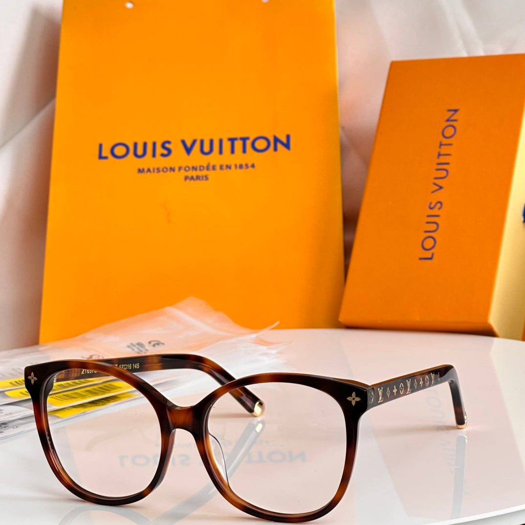 Louis Vuitton Z1657E Acetate Cat-Eye Orange Lens Sunglasses for Men & Women - detail image 2