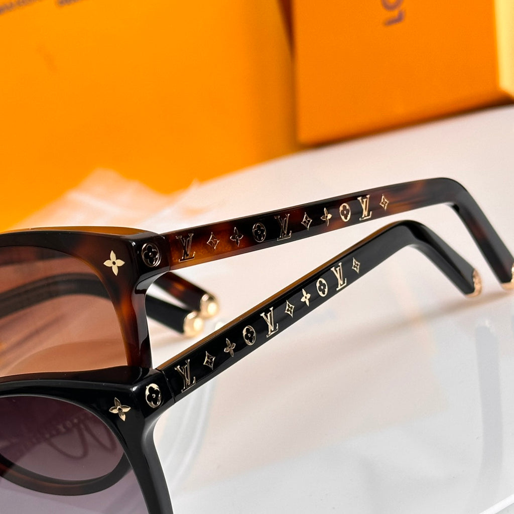 Louis Vuitton Z1657E Acetate Cat-Eye Orange Lens Sunglasses for Men & Women - detail image 5