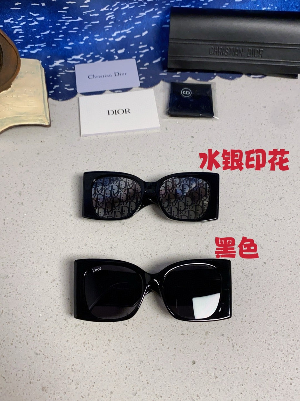 Dior Cat-Eye Black Lens Sunglasses for Men & Women - 465232 - detail image 12