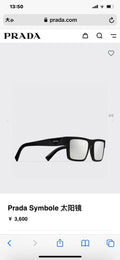 Prada PR19WS Square Black Lens Sunglasses for Men & Women - 465719