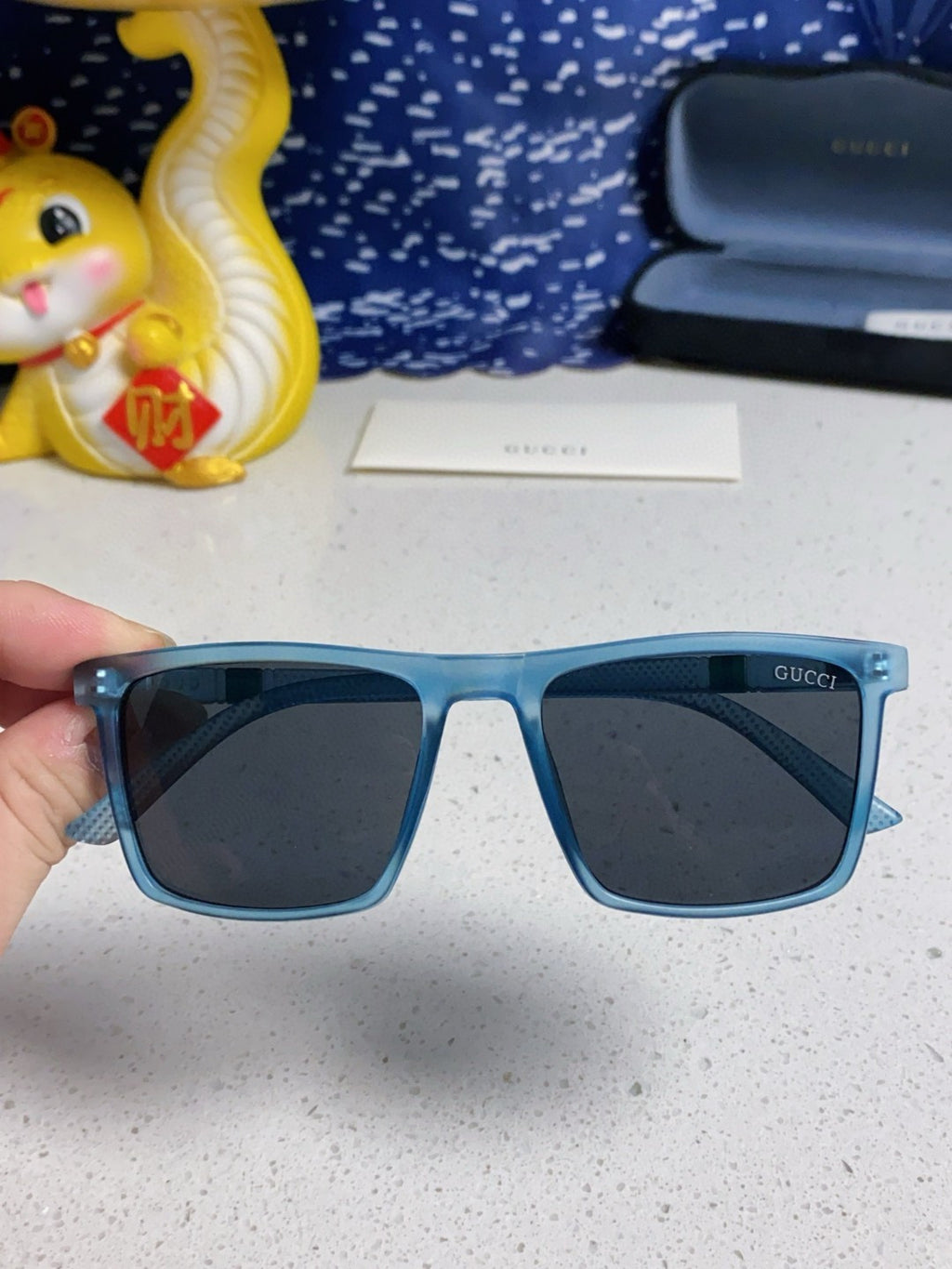 Gucci Polarized Fashion Blue Lens Sunglasses for Men & Women - 132291 - detail image 3
