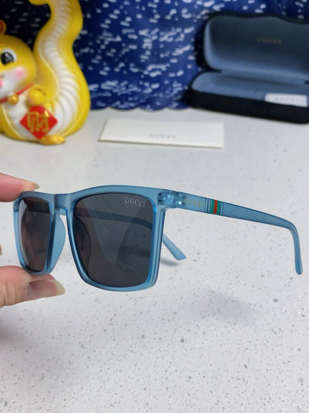 Gucci Polarized Fashion Blue Lens Sunglasses for Men & Women - 132291 - detail image 5