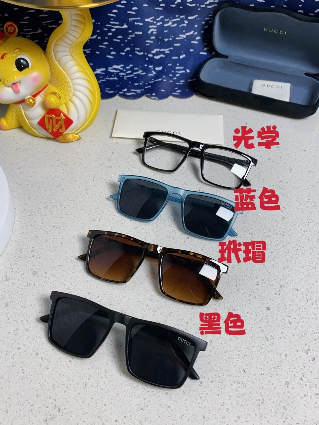 Gucci Polarized Fashion Blue Lens Sunglasses for Men & Women - 132293 - detail image 11