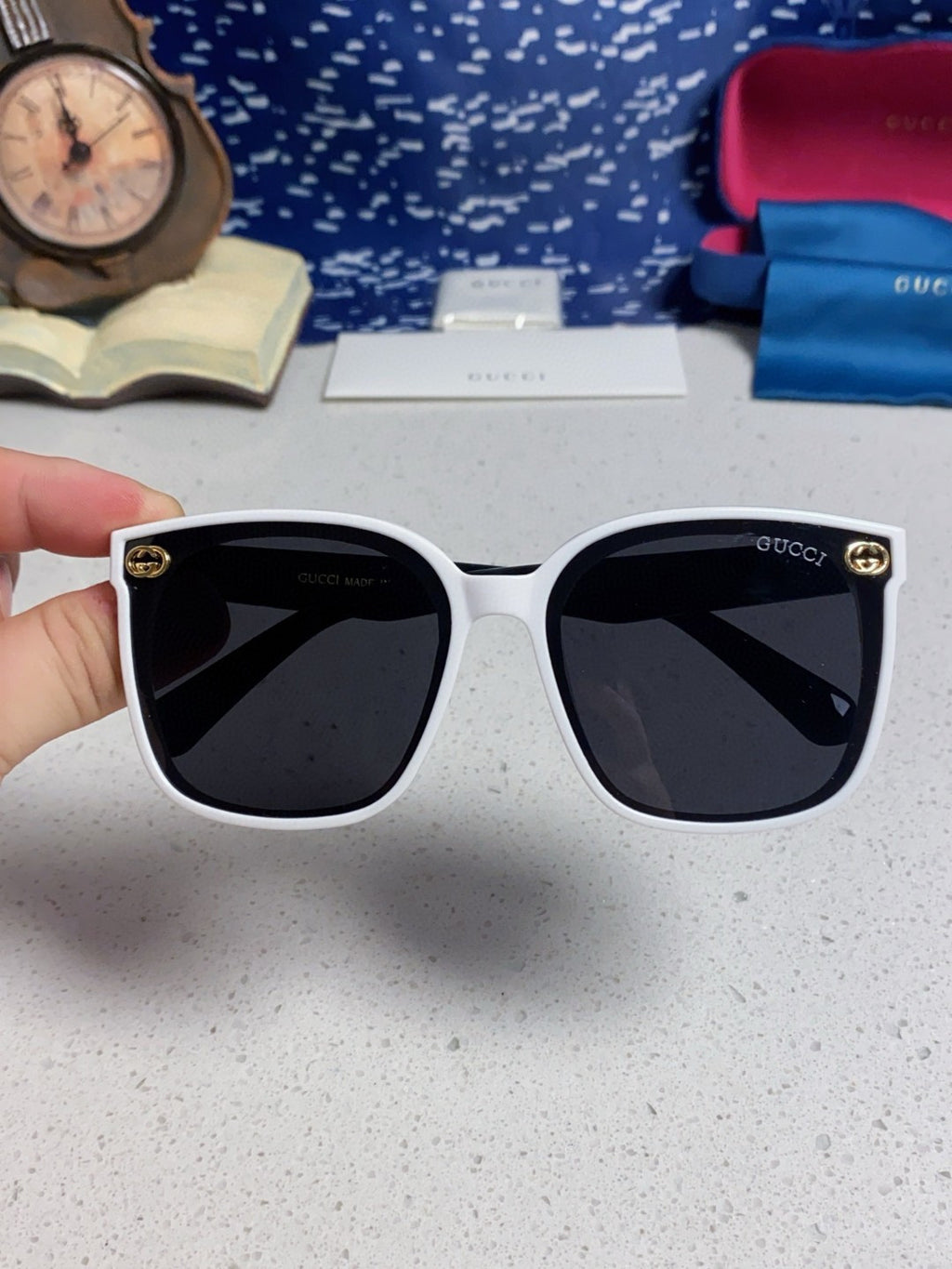Gucci Fashion Silver Lens Sunglasses for Women - detail image 4