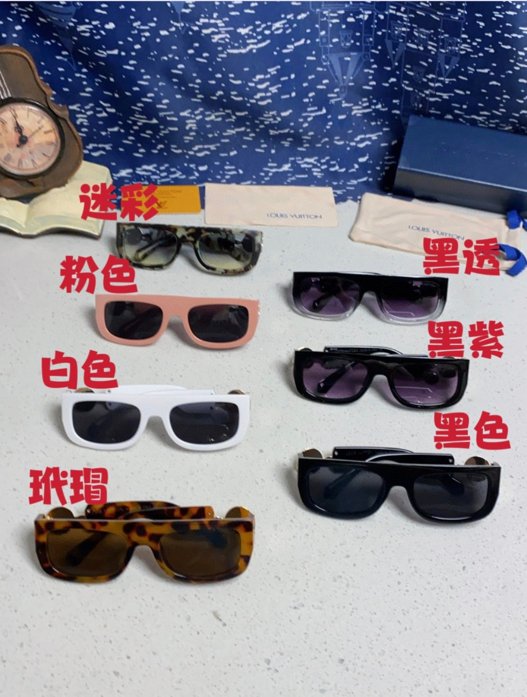 Louis Vuitton Square Silver Lens Sunglasses for Men & Women - 866862 - detail image 12