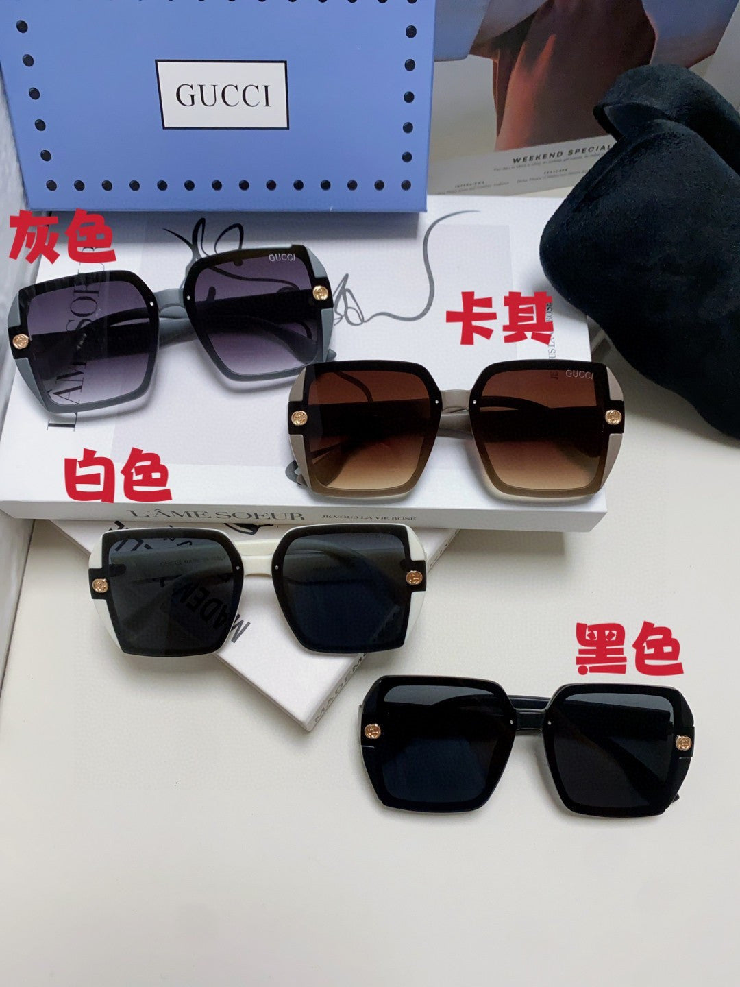 Gucci Polarized Fashion Gray Lens Sunglasses for Men & Women - detail image 9