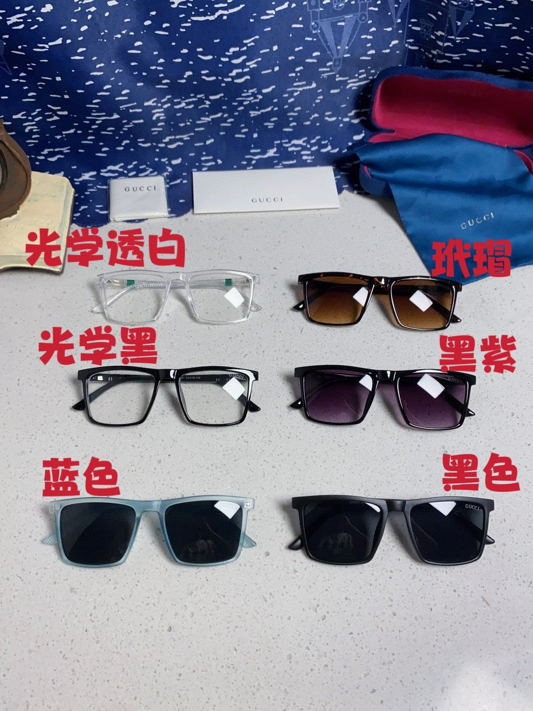 Gucci Polarized Fashion Black Lens Sunglasses for Men & Women - 414987 - detail image 12
