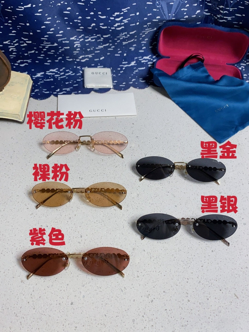 Gucci GG1922 Round Gold Lens Sunglasses for Men & Women - detail image 12