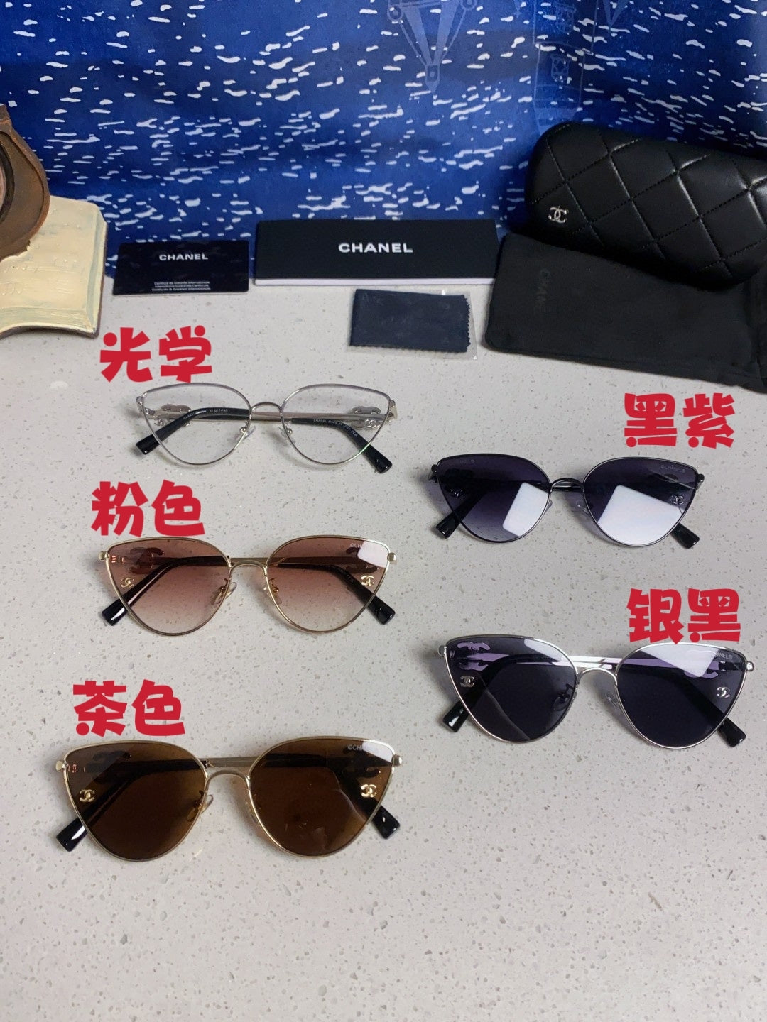 Chanel Metal Aviator Silver Lens Sunglasses for Men & Women - 132379 - detail image 11