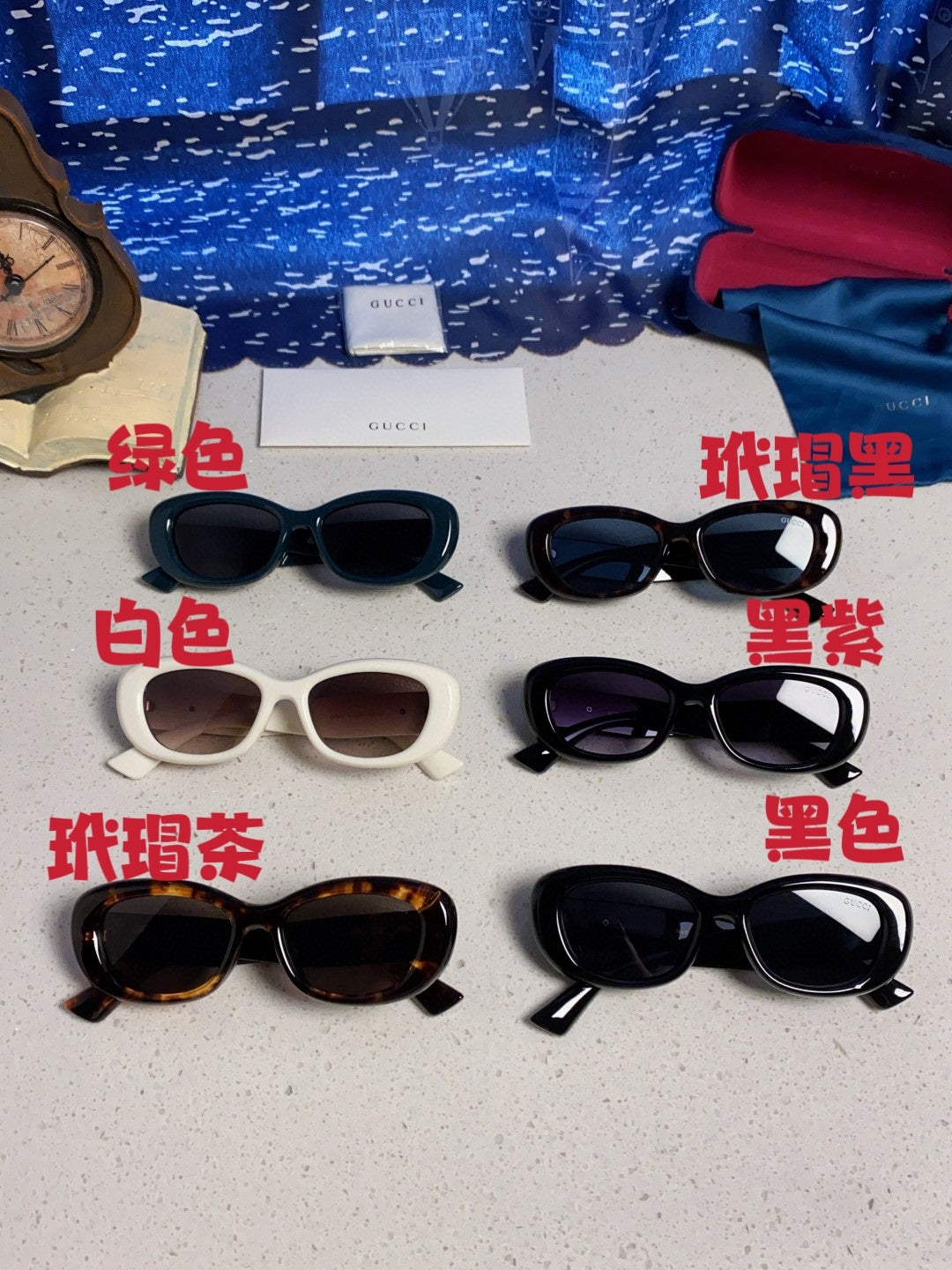 Gucci Oval Silver Lens Sunglasses for Men & Women - detail image 12