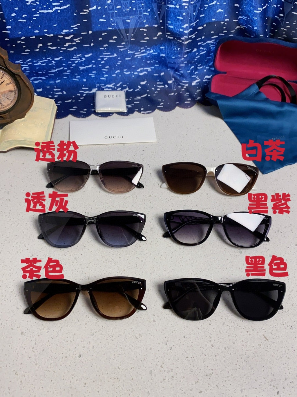 Gucci Cat-Eye Brown Lens Sunglasses for Men & Women - 357955 - detail image 12