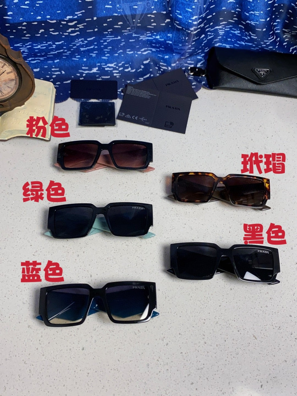 Prada Fashion Silver Lens Sunglasses for Men & Women - 382723 - detail image 12