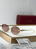 Cartier CT0504S Lightweight Rimless Red Lens Sunglasses for Men & Wom - 372296