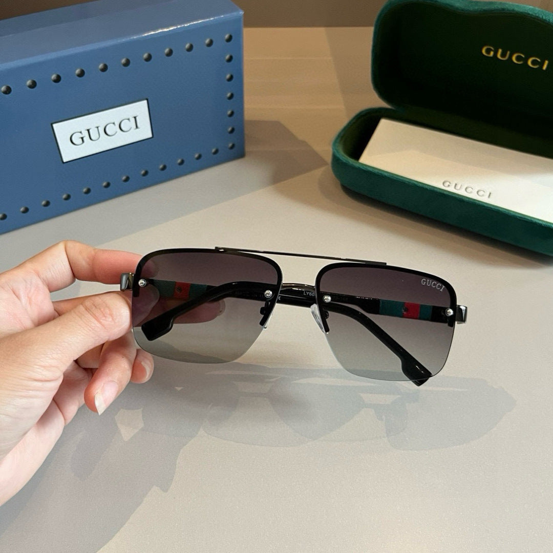 Chanel Oversized Brown Lens Sunglasses for Men - detail image 4