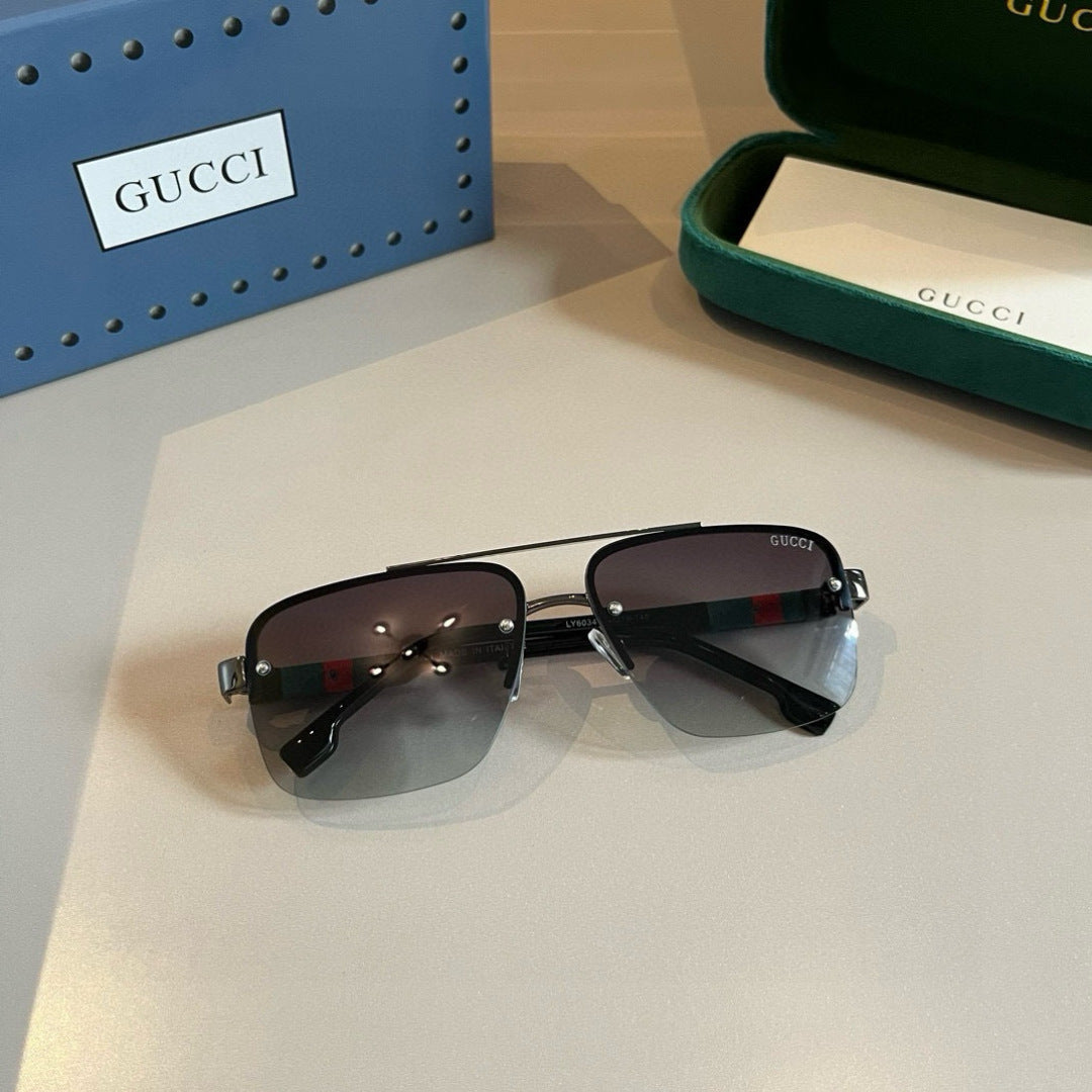 Chanel Oversized Brown Lens Sunglasses for Men - detail image 9