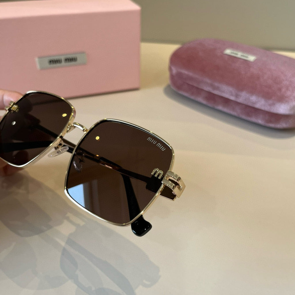 Miu Miu Fashion Brown Lens Sunglasses for Men & Women - detail image 5