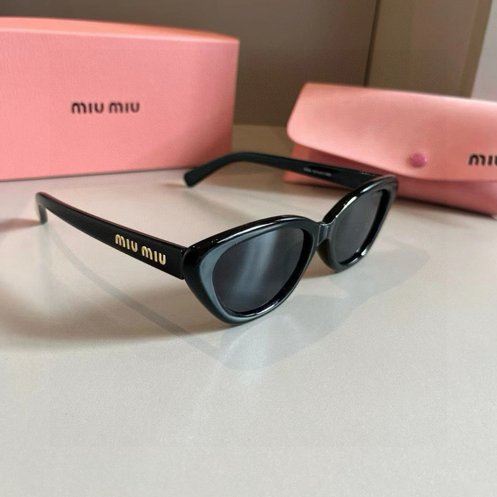Miu Miu Cat-Eye Silver Lens Sunglasses for Men & Women - 372433