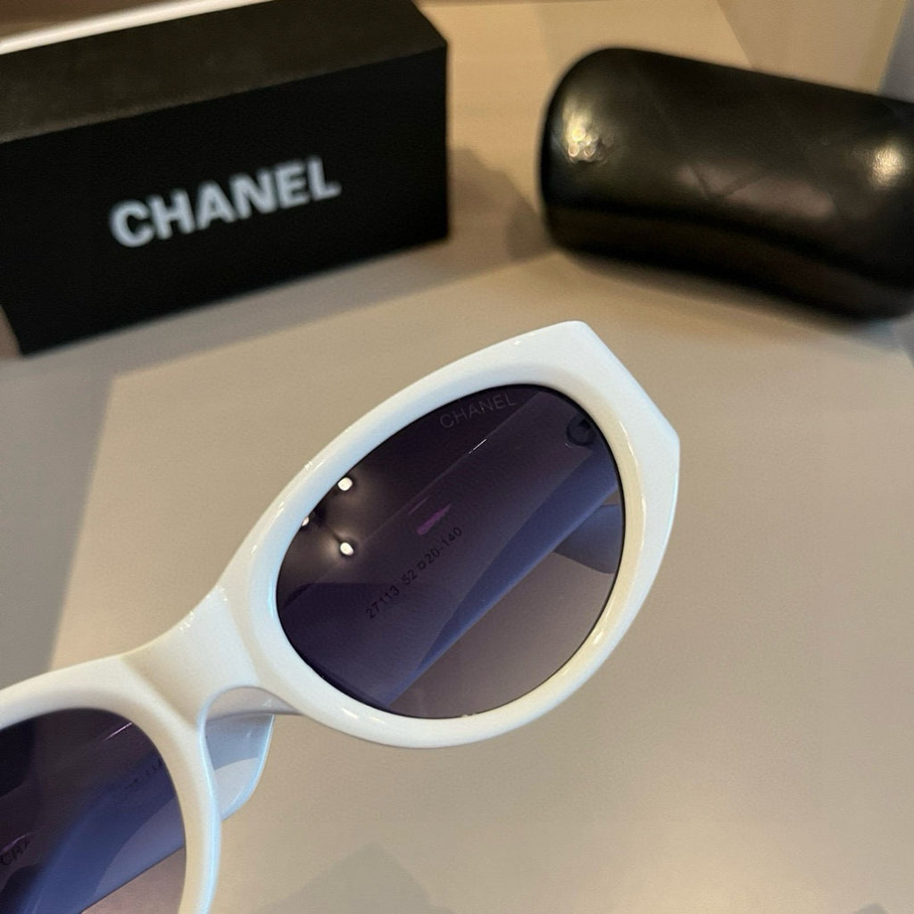 Chanel Cat-Eye Gold Lens Sunglasses for Men & Women - 371727 - detail image 6