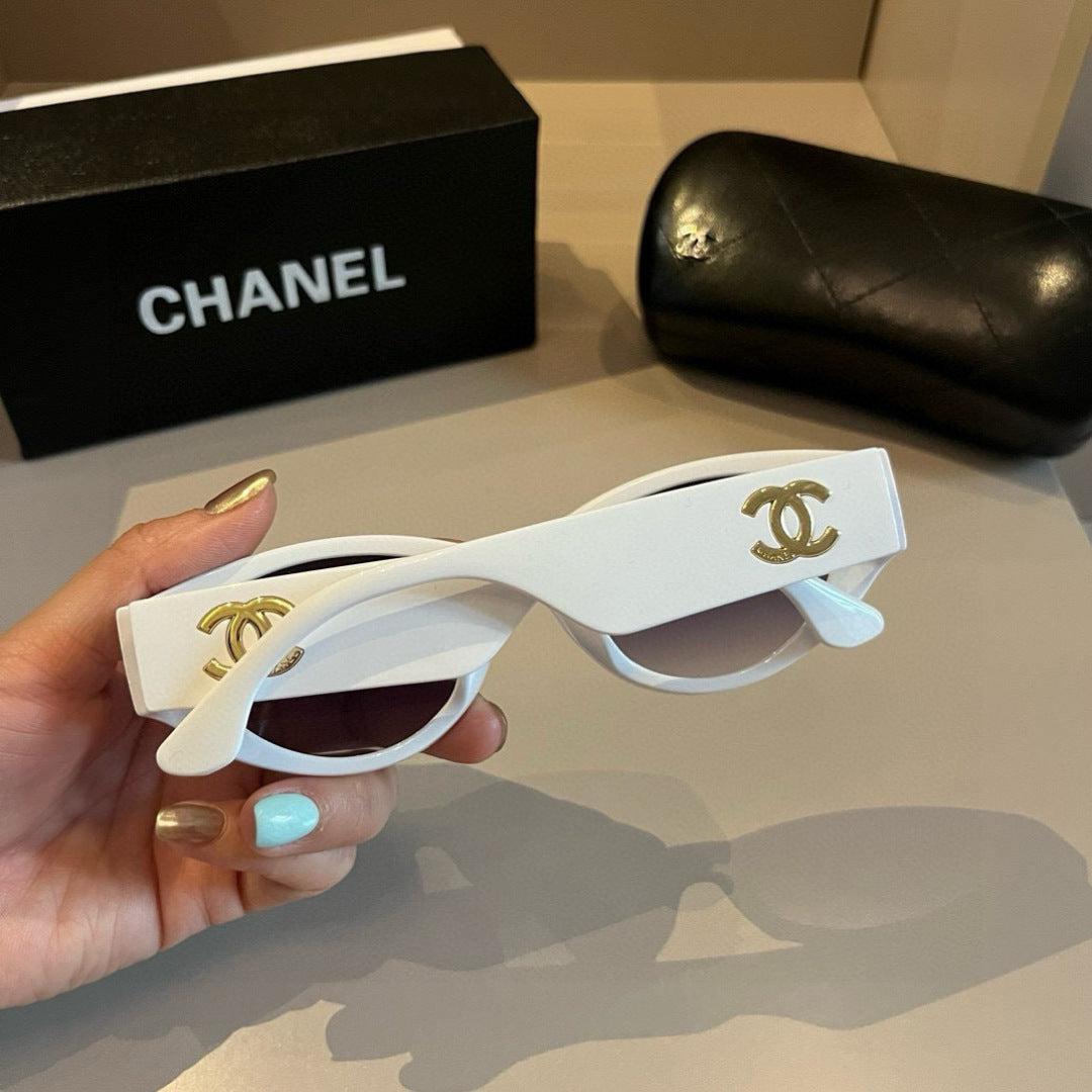 Chanel Cat-Eye Gold Lens Sunglasses for Men & Women - 371727 - detail image 7