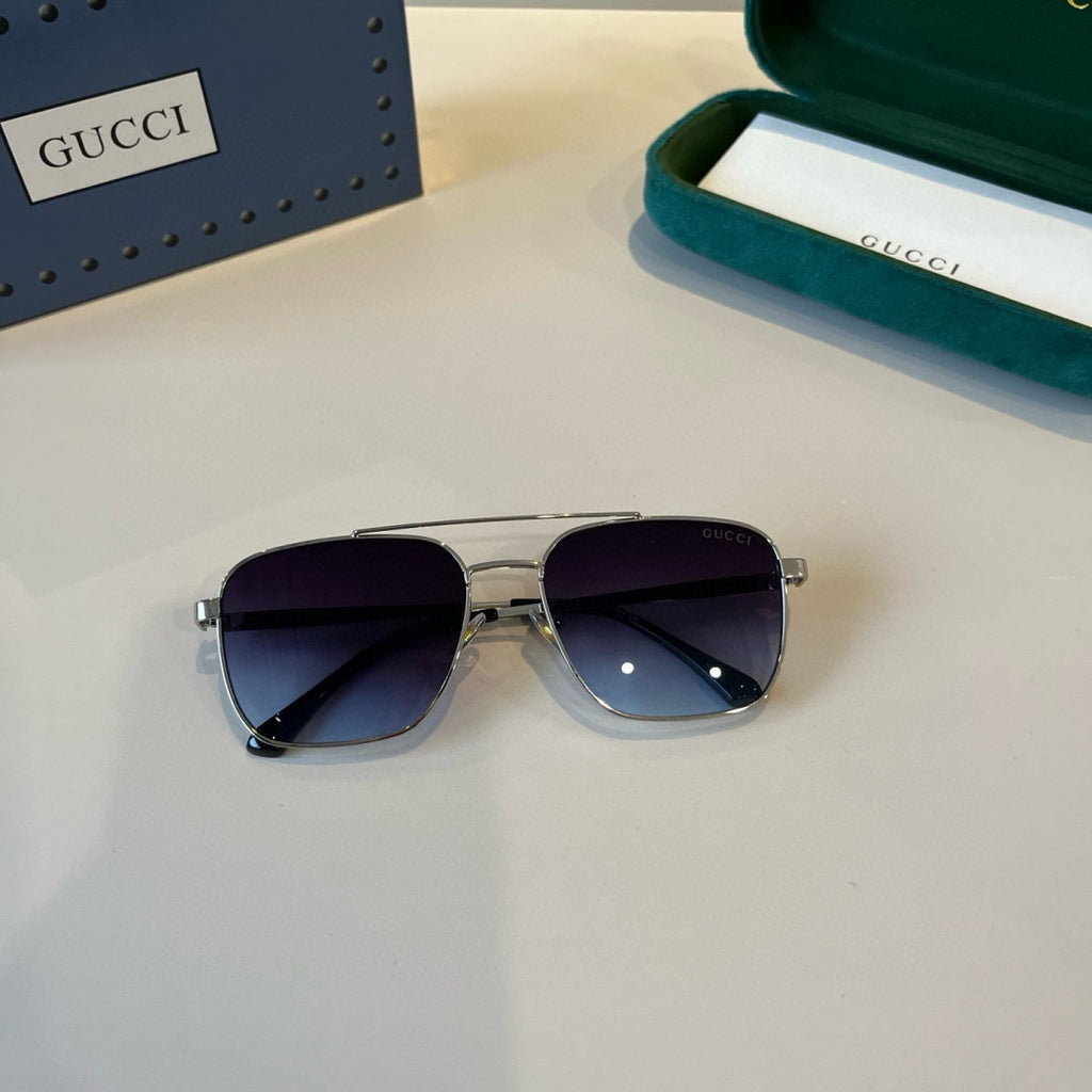 Gucci Metal Aviator Silver Lens Sunglasses for Men & Women - 371514 - detail image 10