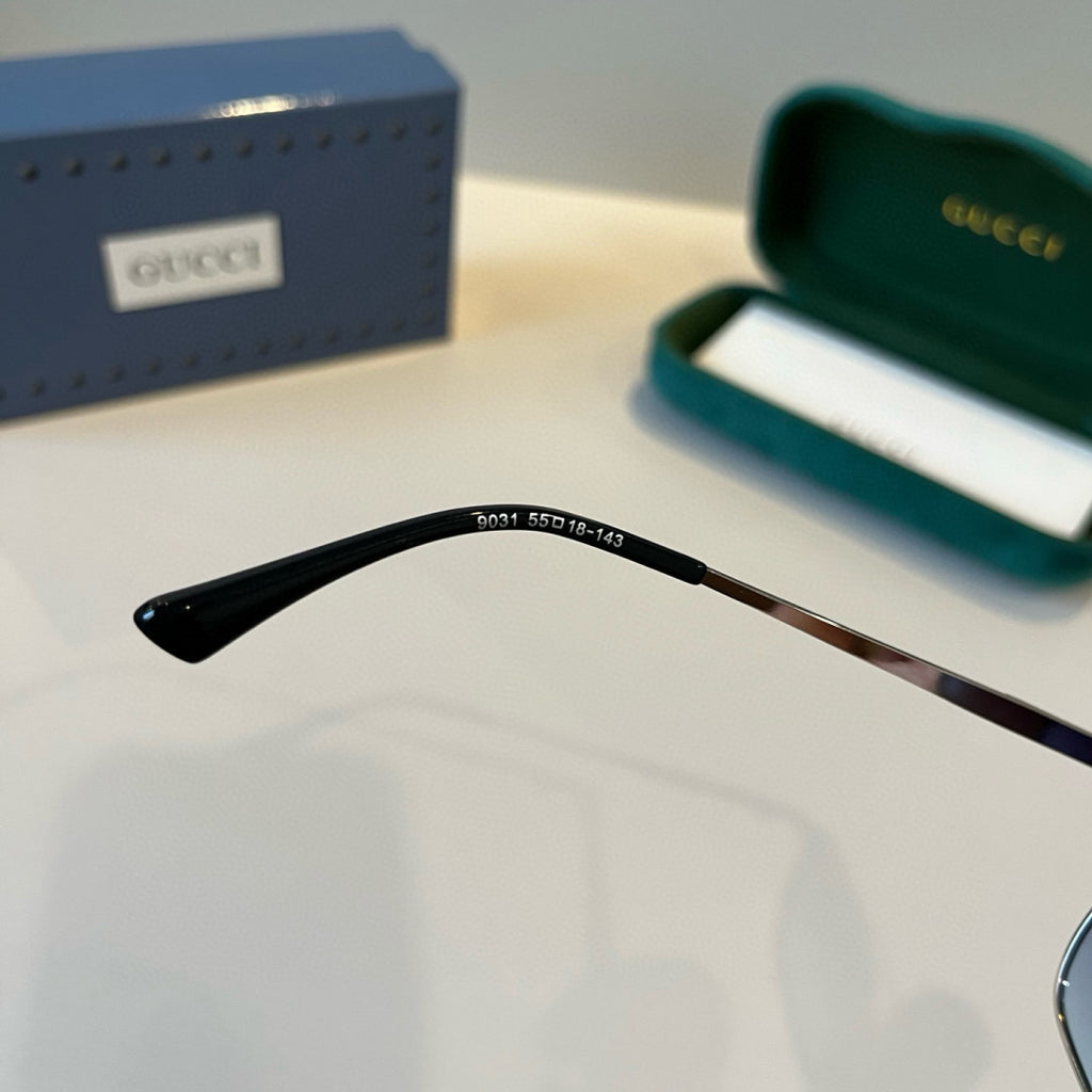 Gucci Metal Aviator Silver Lens Sunglasses for Men & Women - 371514 - detail image 6