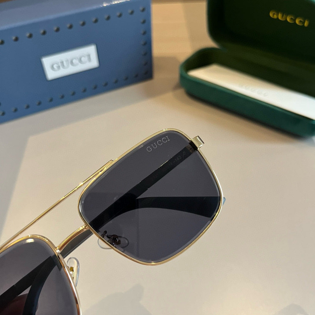 Gucci Metal Aviator Gold Lens Sunglasses for Men & Women - 371517 - detail image 3