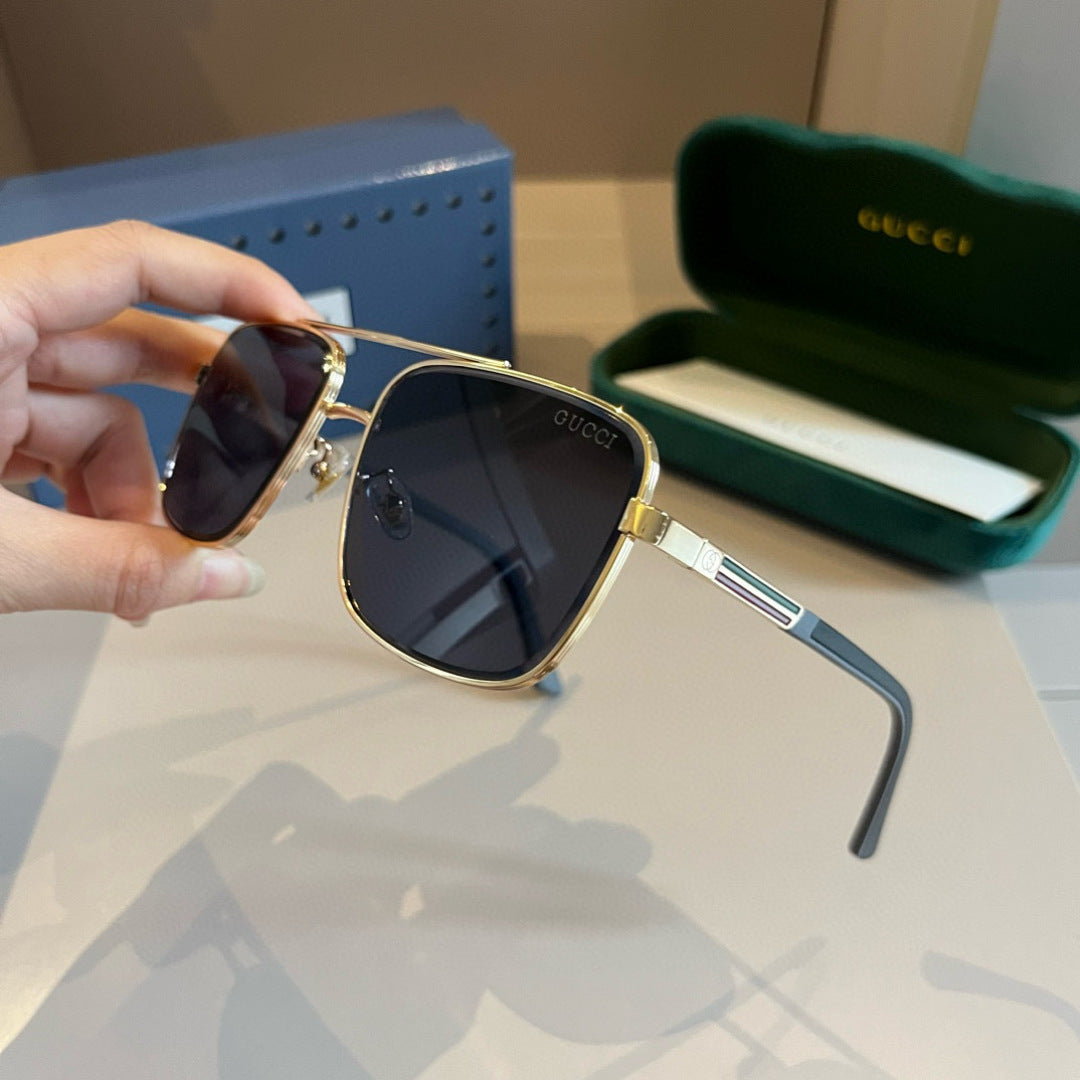 Gucci Metal Aviator Gold Lens Sunglasses for Men & Women - 371517 - detail image 5