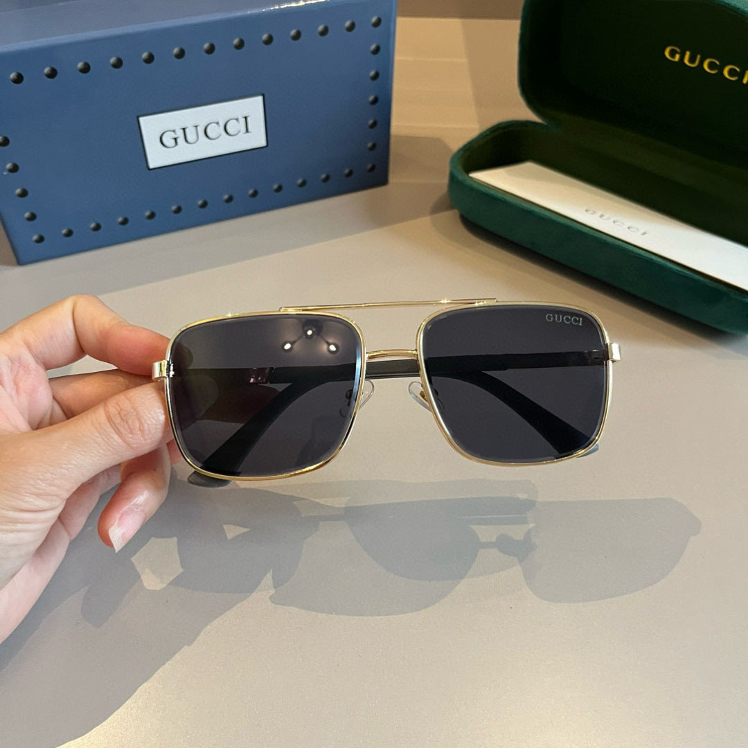 Gucci Metal Aviator Gold Lens Sunglasses for Men & Women - 431321 - detail image 2