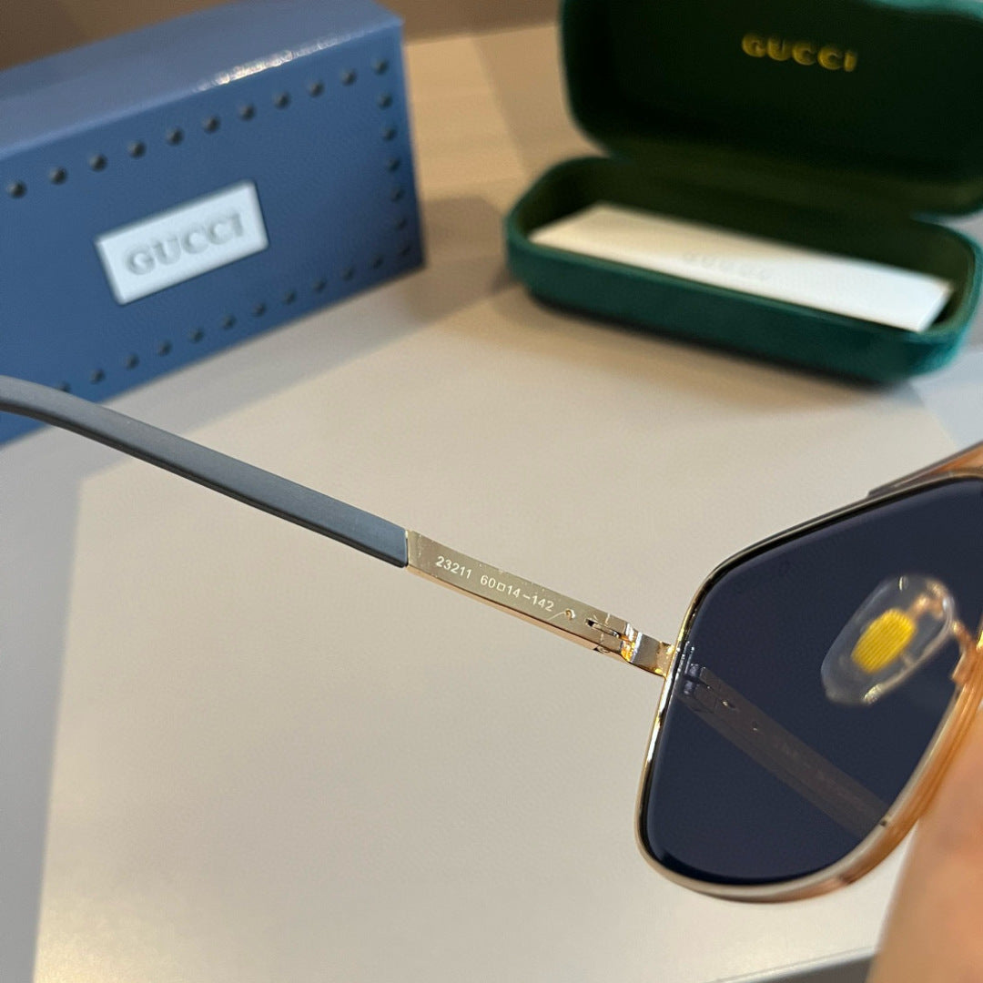 Gucci Metal Aviator Gold Lens Sunglasses for Men & Women - 464870 - detail image 9