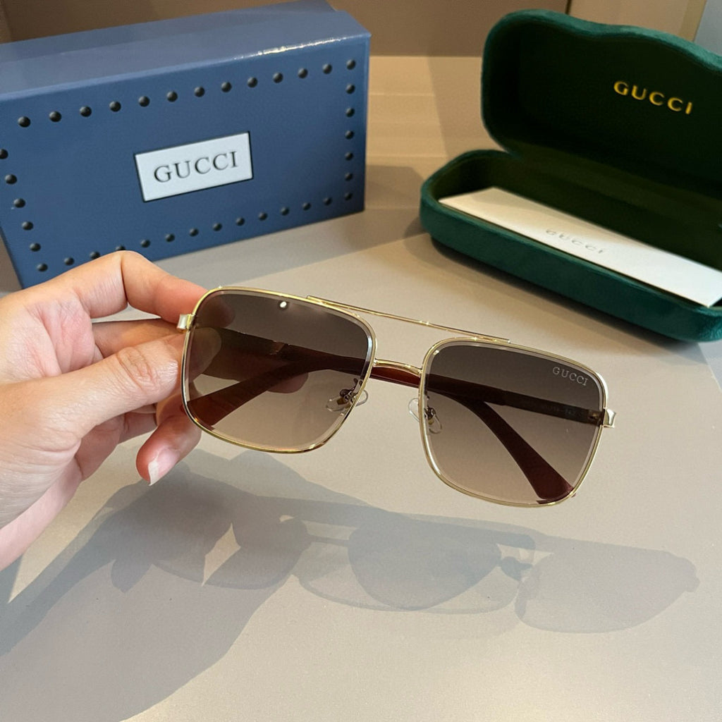 Gucci Metal Aviator Gold Lens Sunglasses for Men & Women - 371518 - detail image 3