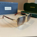 Gucci Metal Aviator Gold Lens Sunglasses for Men & Women - 371518