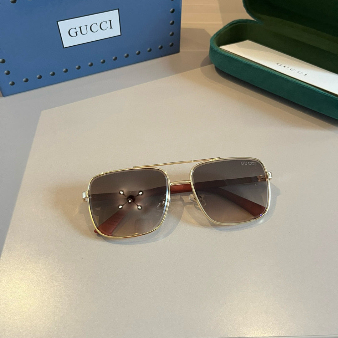 Gucci Metal Aviator Gold Lens Sunglasses for Men & Women - 371518 - detail image 4